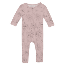Load image into Gallery viewer, Baby Rose Pencil Floral Convertible Footie
