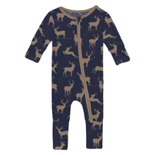 Load image into Gallery viewer, Peacoat Elk Convertible Footie
