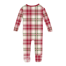 Load image into Gallery viewer, Fireside Plaid Convertible Footie
