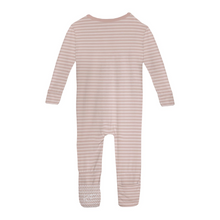 Load image into Gallery viewer, Blossom Breeze Stripe Convertible Footie
