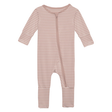 Load image into Gallery viewer, Blossom Breeze Stripe Convertible Footie
