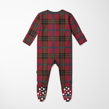 Load image into Gallery viewer, Winter Lodge Plaid Footie
