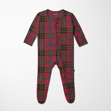 Load image into Gallery viewer, Winter Lodge Plaid Footie
