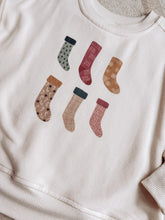 Load image into Gallery viewer, Christmas Stockings Boxy Sweatshirt
