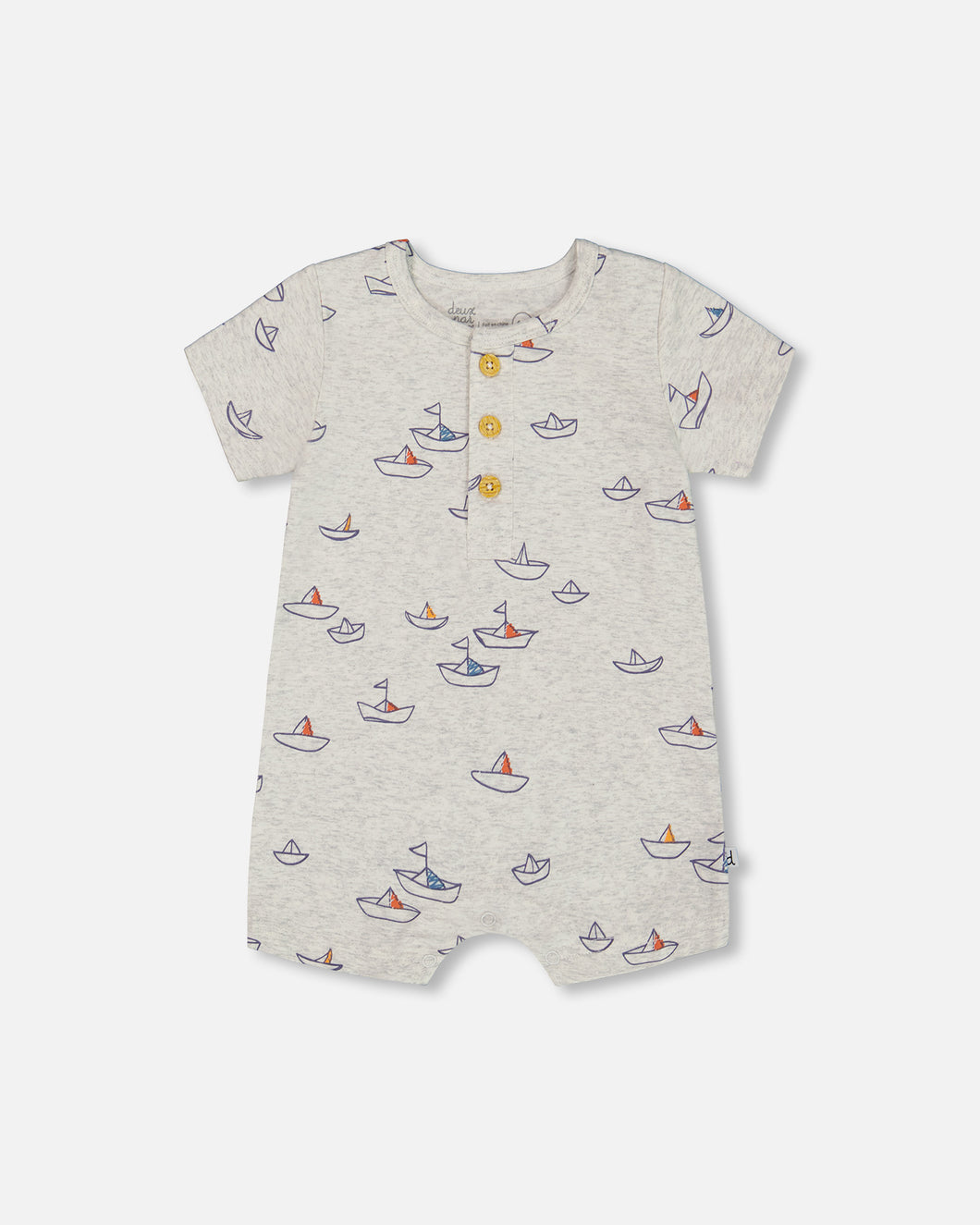 Sailboats Jersey Shortie Romper