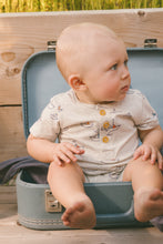 Load image into Gallery viewer, Sailboats Jersey Shortie Romper
