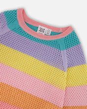 Load image into Gallery viewer, Tropical Rainbow Fringe Top

