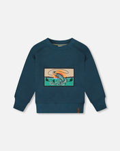 Load image into Gallery viewer, Teal Fishing Crewneck
