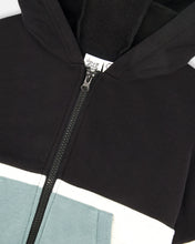 Load image into Gallery viewer, Anthracite Color Block French Terry Hoodie
