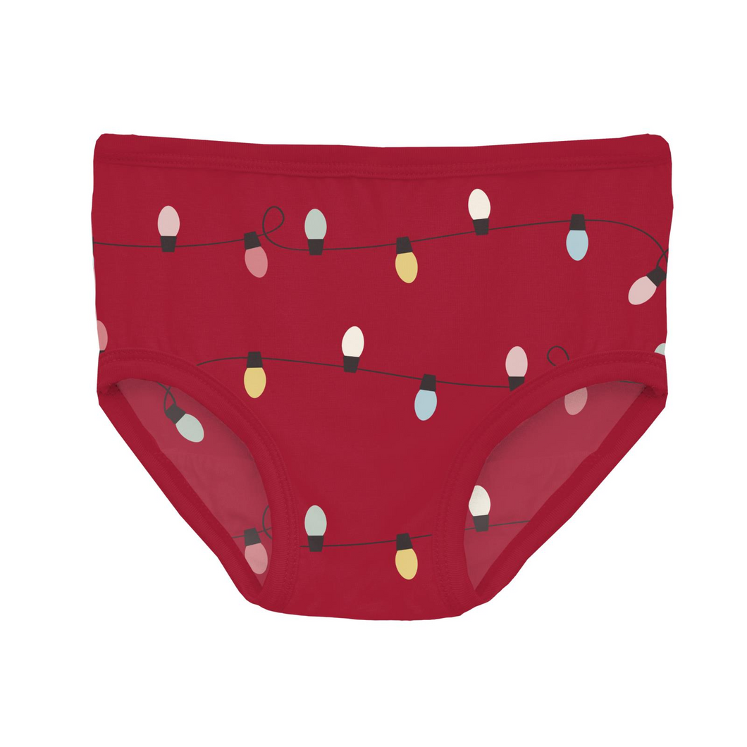 Crimson Holiday Lights Underwear