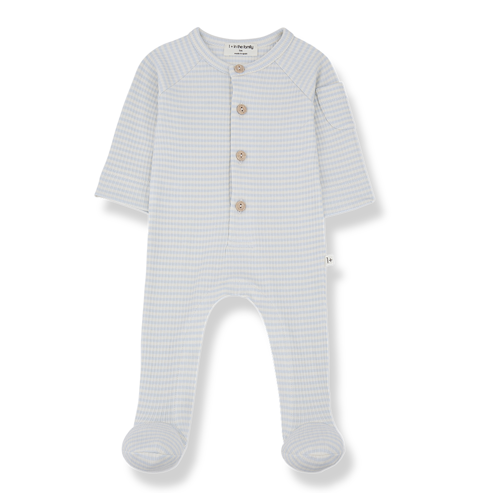GUIM Misty Blue Stripe Footie