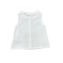 Load image into Gallery viewer, White Ruffled Gauzy Tank
