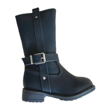 Load image into Gallery viewer, Lil Blosum Black Riding Boot
