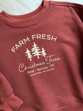 Load image into Gallery viewer, Farm Fresh Christmas Trees Boxy Sweatshirt
