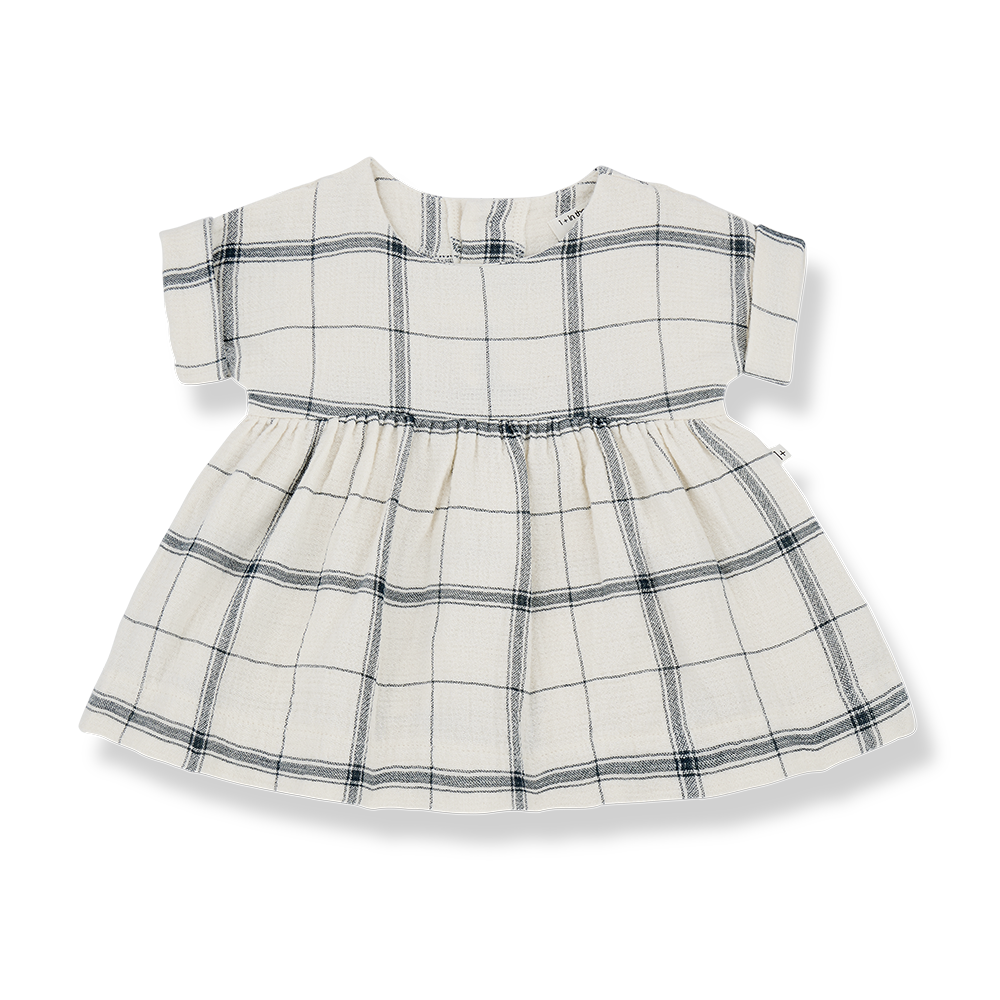 JOSEPHINE Petroleum Plaid Dress