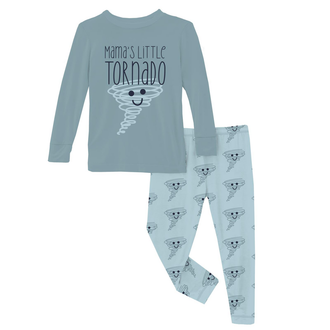 Spring Sky Happy Tornado Pajama Set