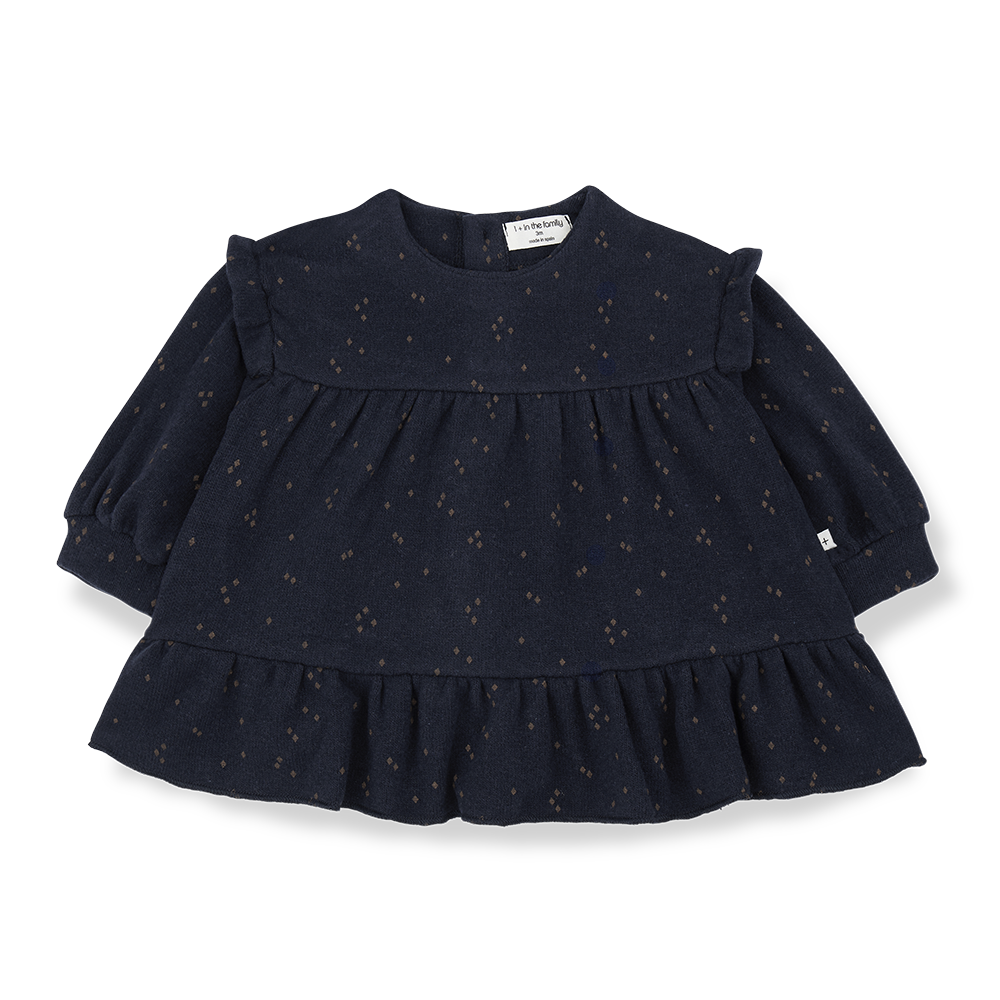 MONIKA Navy Speckled Cozy Dress