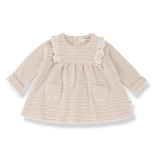 Load image into Gallery viewer, NANCY Nude Stripe Dress
