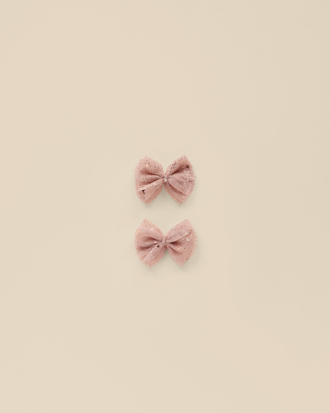 Rose Stars Flutter Tule Clips