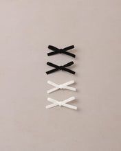 Load image into Gallery viewer, Mini Ribbon Bows - Black, Ivory
