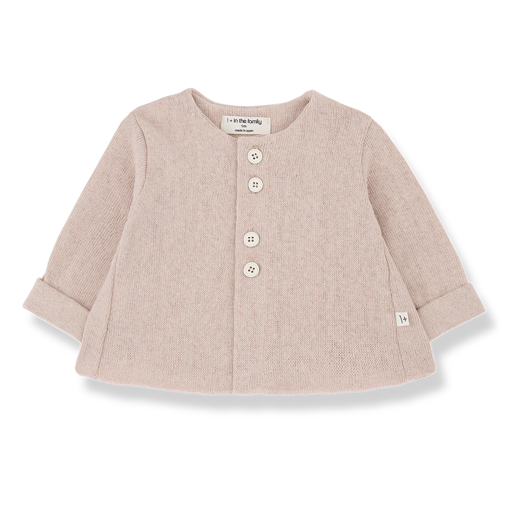NUSCA Blush Cozy Button Top