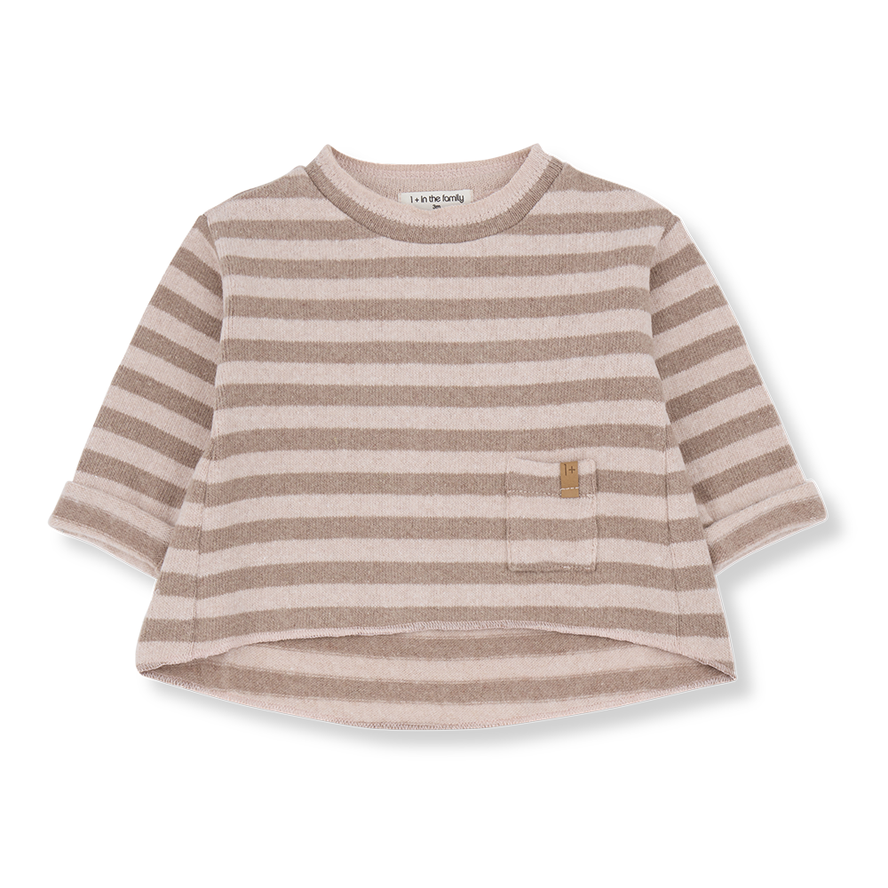 PETRA Blush Stripe Cozy Sweater