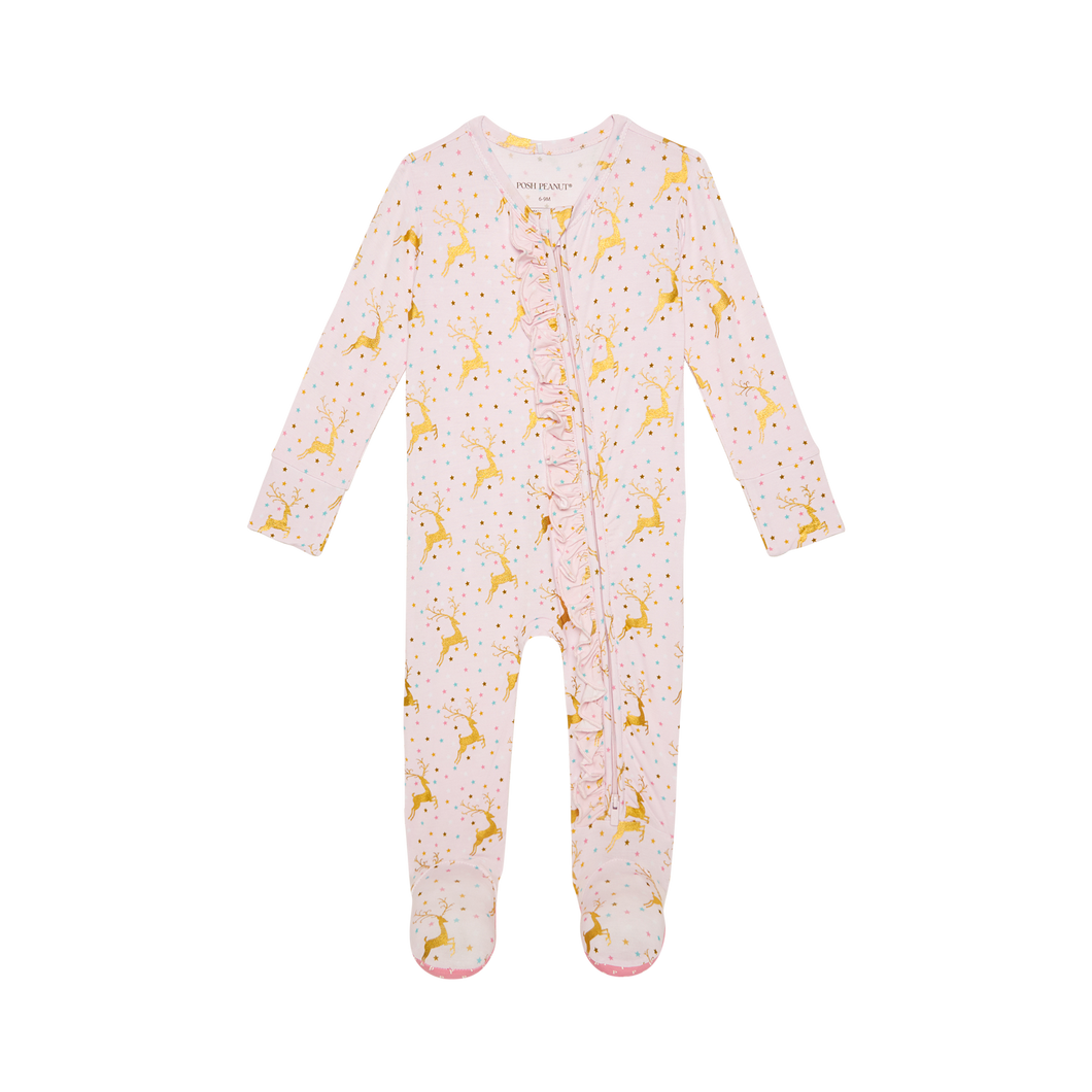 Ryleigh Ruffle Zip Footie