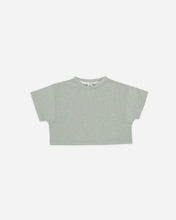 Load image into Gallery viewer, Heathered Seafoam Tech Crop Tee
