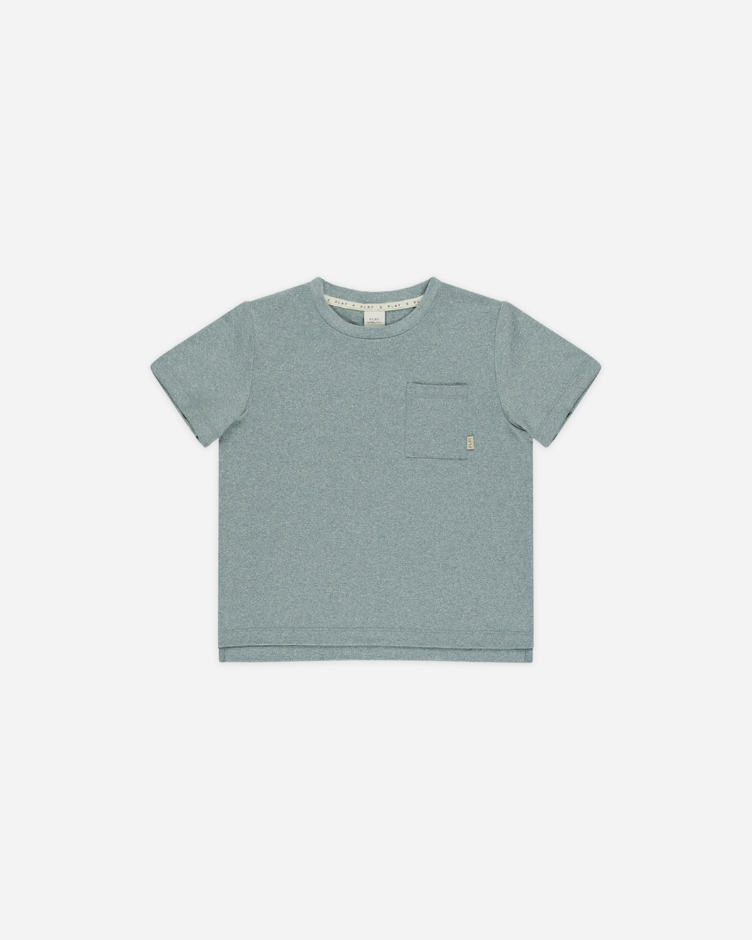 Heathered Ocean Cove Essential Pocket Tee