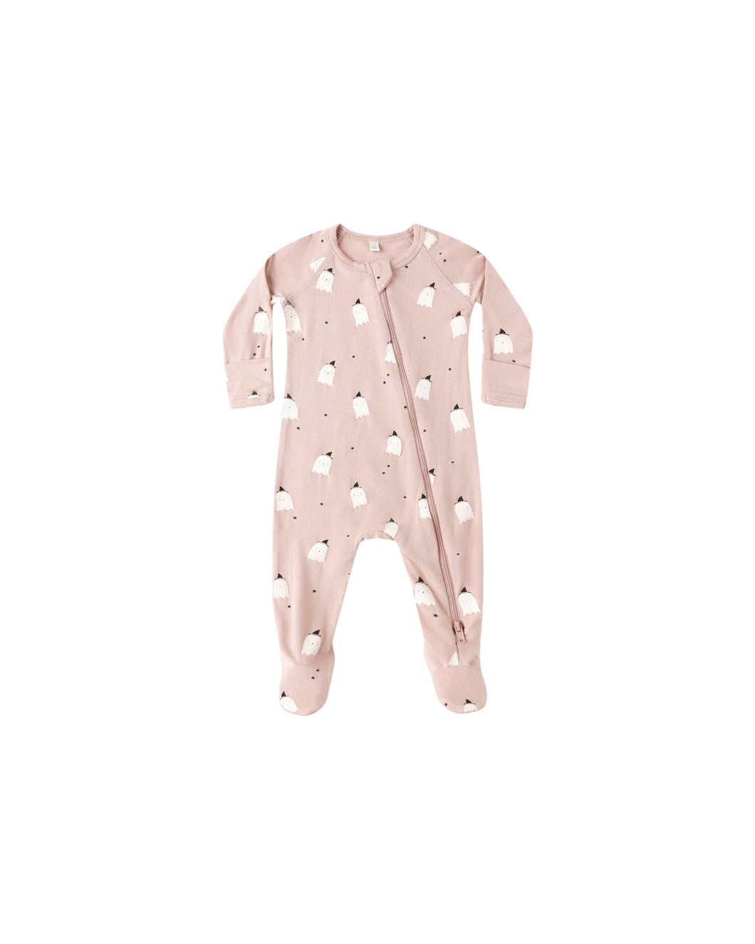 Pink Ghosts Bamboo Footie