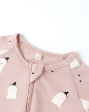 Load image into Gallery viewer, Pink Ghosts Bamboo Footie

