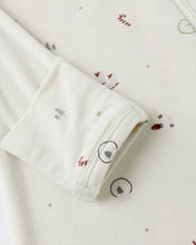 Load image into Gallery viewer, Winter Wonderland Bamboo Zip Footie
