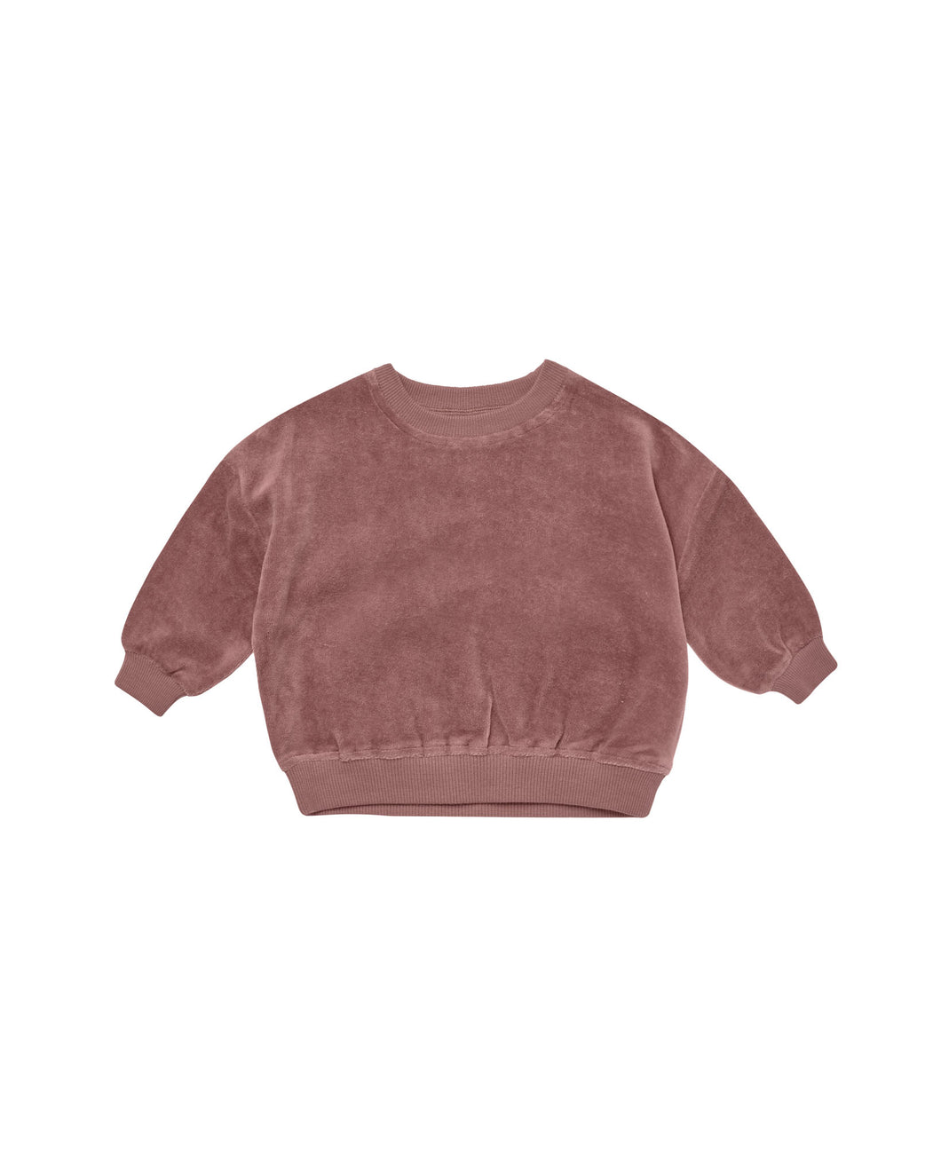 Fig Velour Relaxed Sweatshirt