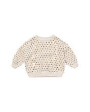 Load image into Gallery viewer, Polka Dots Velour Relaxed Sweatshirt
