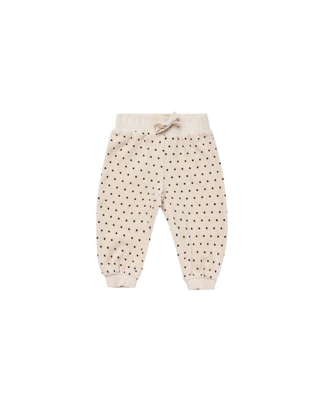 Polka Dots Velour Relaxed Sweatpant
