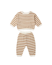 Load image into Gallery viewer, Spice Stripe Waffle Slouch Set
