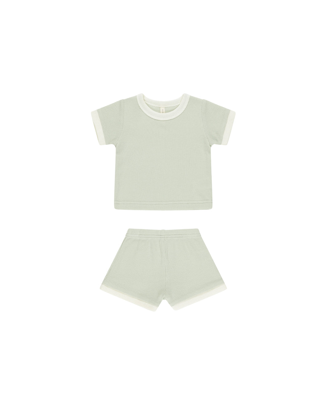 Mint Waffle Shortie Set