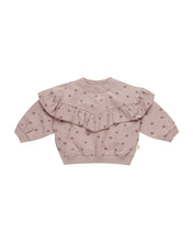 Load image into Gallery viewer, Polka Dots Ruffle Relaxed Sweatshirt
