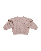 Load image into Gallery viewer, Polka Dots Ruffle Relaxed Sweatshirt
