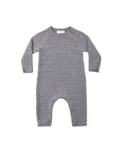 Load image into Gallery viewer, Heathered Slate Cozy Knit Jumpsuit
