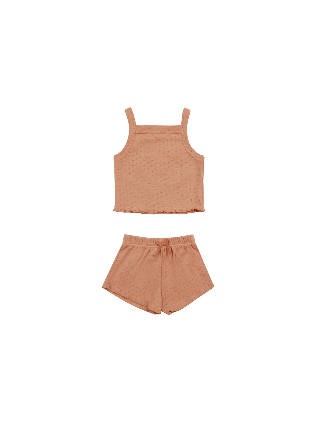 Melon Pointelle Shortie Set