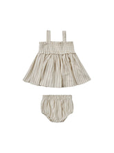 Load image into Gallery viewer, Ash Stripe Mae Top + Bloomer Set
