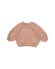 Load image into Gallery viewer, Rose Pointelle Pocket Sweatshirt
