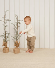 Load image into Gallery viewer, Natural Henley Waffled Top
