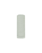 Load image into Gallery viewer, Sage Grid Bamboo Swaddle
