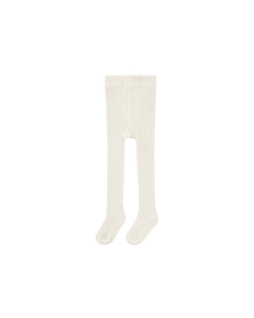 Ivory Rib Knit Tights