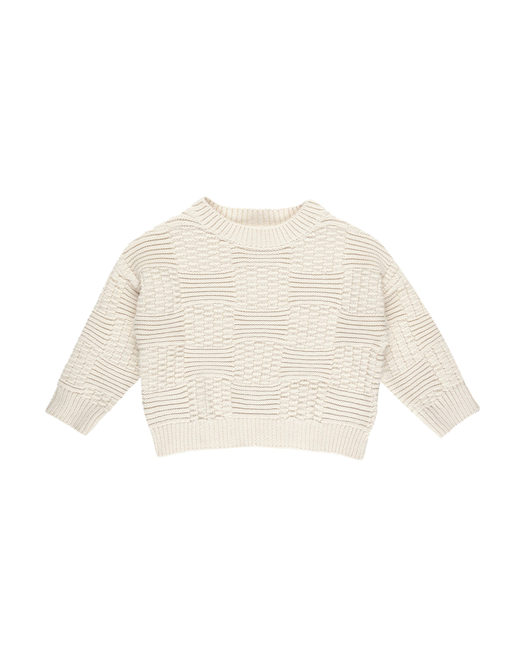 Natural Check Aspen Sweater