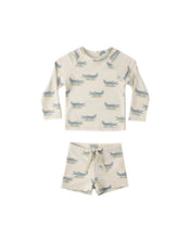 Load image into Gallery viewer, Alligators Rashguard 2pc Swim Set
