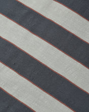Load image into Gallery viewer, Sage/Midnight Stripe Henley Jumpsuit
