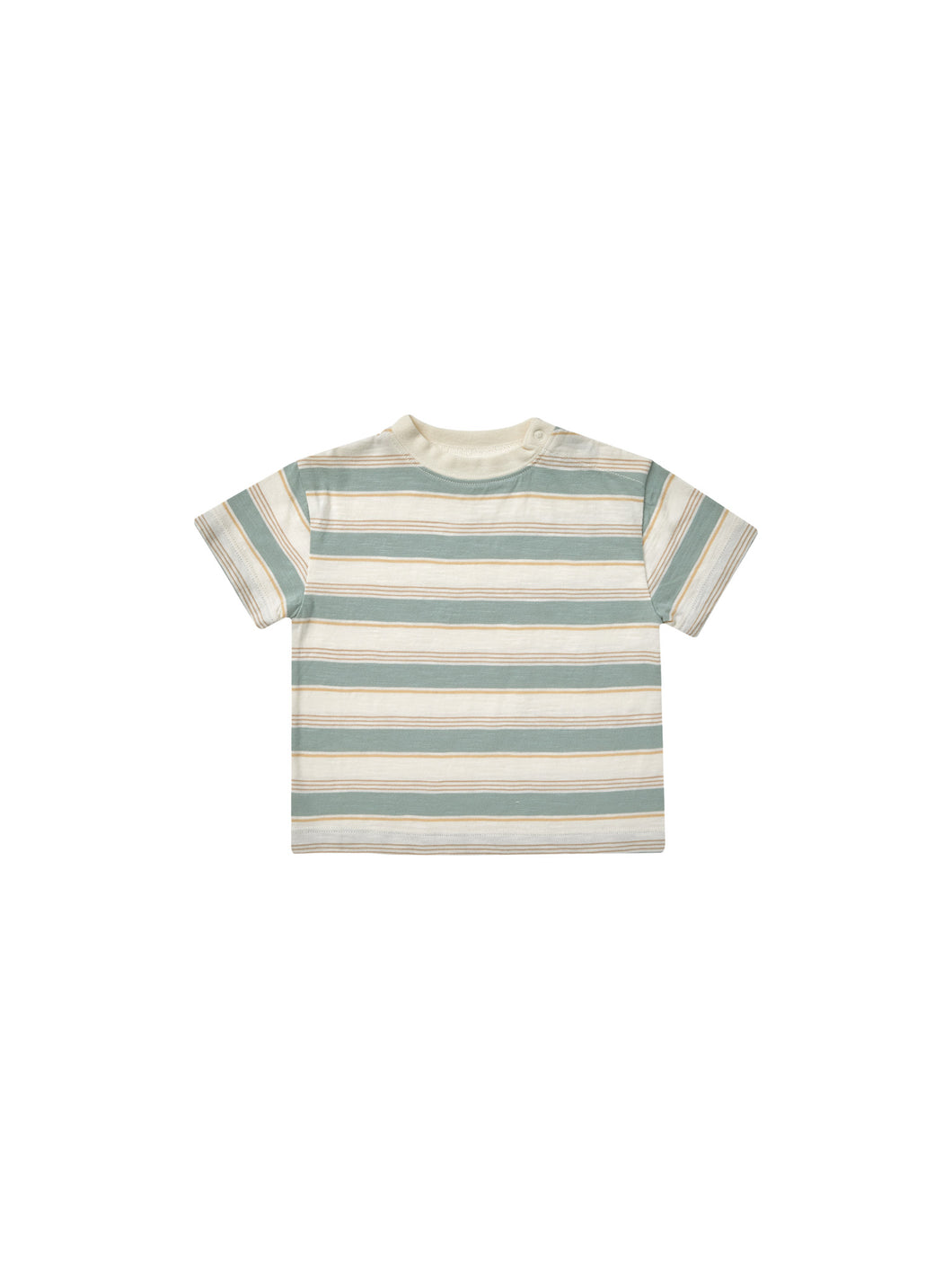 Aqua Stripe Relaxed Tee